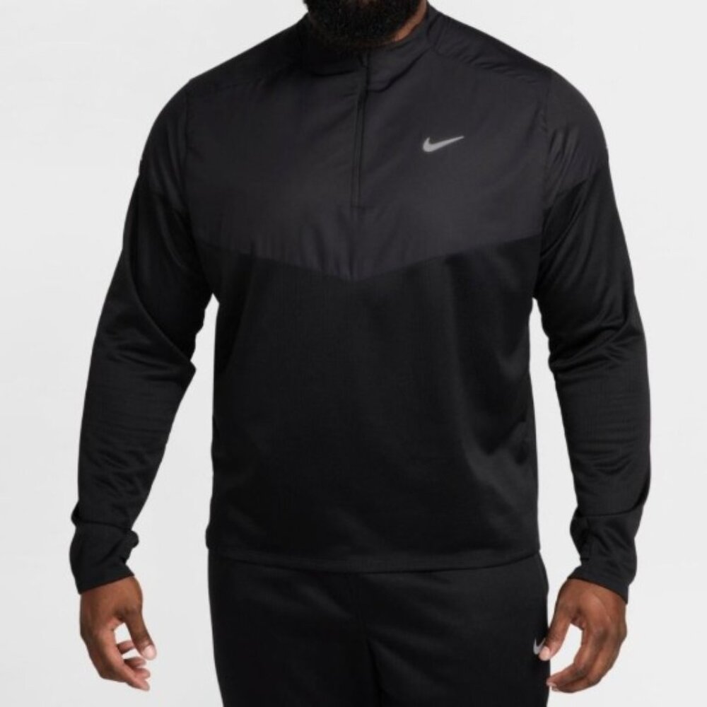 Nike Therma-FIT Water-Repellent Sphere Element Half Zip Black Small FZ1115-010